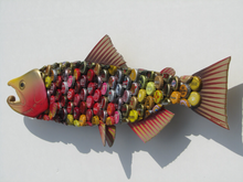 Load image into Gallery viewer, Chinook Salmon Wall Art made with Bottlecaps
