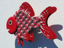 Load image into Gallery viewer, Goldfish made with Coca-Cola Bottlecaps
