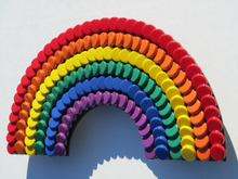 Load image into Gallery viewer, Bottle Cap Rainbow Art
