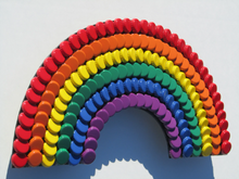 Load image into Gallery viewer, Bottle Cap Rainbow Art
